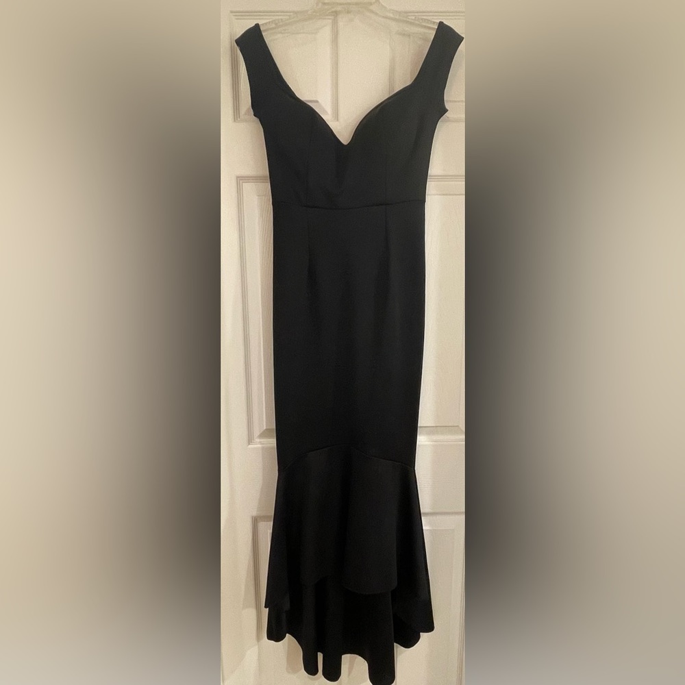 Floor length high-low mermaid gown